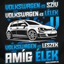 Volkswagen szív (GOLF V) női póló (Fekete)
