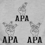 Apa  (egyedi nevekkel) férfi póló (B_szürke)