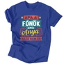 Apa a főnök férfi póló (Királykék)