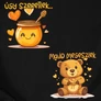 Úgy szeretlek (macis) páros póló szett (B_Fekete)