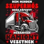 Kamionos szuperhős férfi póló (B_fekete)