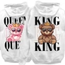 Kép 3/4 - Queen &amp; King (macis) kapucnis pulóverek (Fehér)
