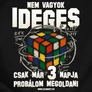 Kép 2/3 - Nem vagyok ideges póló (B_Fekete)