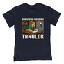 Survival módban tanulok gyerek póló (Sötétkék)