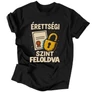 Kép 1/3 - Érettségi szint feloldva póló (Fekete)