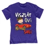 Viszlát ovi - kisfiús gyerek póló (Királykék)