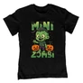 Mini zombi gyerek póló (Fekete)