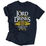 Kép 3/3 - Lord of the drinks férfi póló (Sötétkék)
