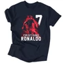 Cristiano Ronaldo férfi póló (Sötétkék)