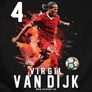 Kép 2/2 - Virgil van Dijk férfi póló (B_fekete)
