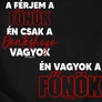 Én vagyok a döntéshozó/Én vagyok a főnök páros póló szett (B_fekete)