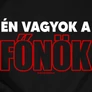 Kép 2/3 - Én vagyok a főnök férfi póló (B_Fekete)