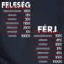 Férj/Feleség tulajdonságai páros póló szett (B_sötétkék)