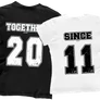 Kép 1/2 - Together Since póló szett (Fekete-Fehér)