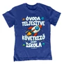 Óvoda teljesítve - rakétás gyerek póló (Királykék)