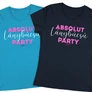 Absolut lánybúcsú party póló szett (Türkizkék-Sötétkék)