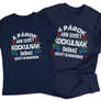 Akik együtt (kockulnak) páros póló szett (Sötétkék)