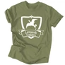 Kép 3/8 - Lovasok Kvadránsa - Fourth wing férfi póló (Military)