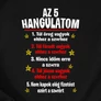 Az 5 hangulatom női póló (Fekete)
