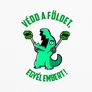 Kép 2/5 - Védd a földet női póló (Fehér)
