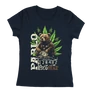 Kép 3/3 - Pablo Escobear női póló (Sötétkék)