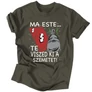 Kép 3/5 - Ma este (szemetes) férfi póló (Grafit)