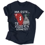 Ma este (szemetes) férfi póló (Sötétkék)