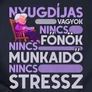 Kép 2/3 - Nyugdíjas vagyok női póló (B_Fekete)