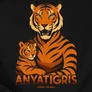 Kép 3/5 - Tigris család póló szett (B_fekete_női)