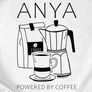 Anya - powered by coffee női póló (B_Fehér)