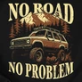 No road, no problem póló (B_Fekete)