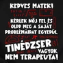 Kedves Matek póló (B_Fekete)
