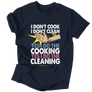 Kép 4/4 - Yes I do the cooking... férfi póló (sötétkék)