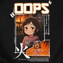 Kép 2/3 - Oops | Animeme póló (B_Fekete)