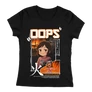 Kép 3/3 - Oops | Animeme női póló  (Fekete)