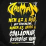 DADMAN (szöveges) férfi póló (b_fekete)