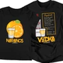 Kép 1/3 - Vodka-narancs póló szett (Fekete)