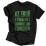 Kép 1/4 - Az erdő nyugalmát férfi póló (Fekete)