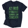 Kép 4/4 - Az erdő nyugalmát férfi póló (Sötétkék)