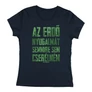 Kép 4/4 - Az erdő nyugalmát női póló (Sötétkék)
