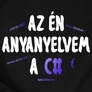 Az én anyanyelvem a C# póló (B_fekete)