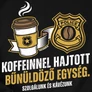 Szolgálunk és kávézunk póló (b_fekete)