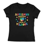Autizmus- másképp látjuk a VILÁGOT női póló (fekete)