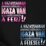 Igaza van páros póló szett (B_Fekete)