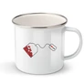 Love tea filter fém bögre (Fehér)