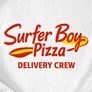 Surfer boy pizza (mell mintával) póló (B_fehér)
