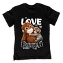 Love Punch gyerek póló (Fekete)