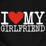 I love my Girlfriend páros kapucnis pulóver (b_fekete)