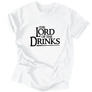 Lord of the Drinks férfi póló (Fehér)