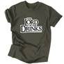 Lord of the Drinks férfi póló (Grafit)